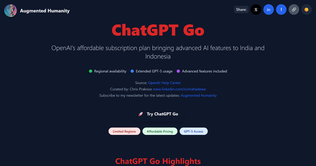 Preview of ChatGPT GO Framework