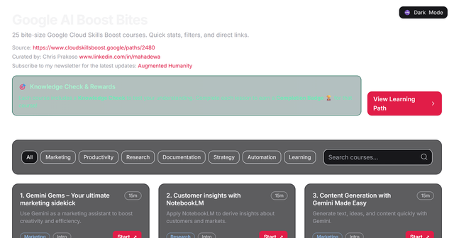 Preview of Google AI Boost Bites