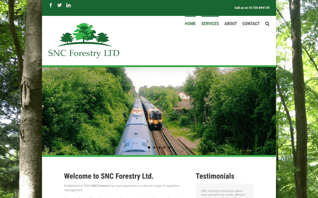Homepage of SNC Forestry