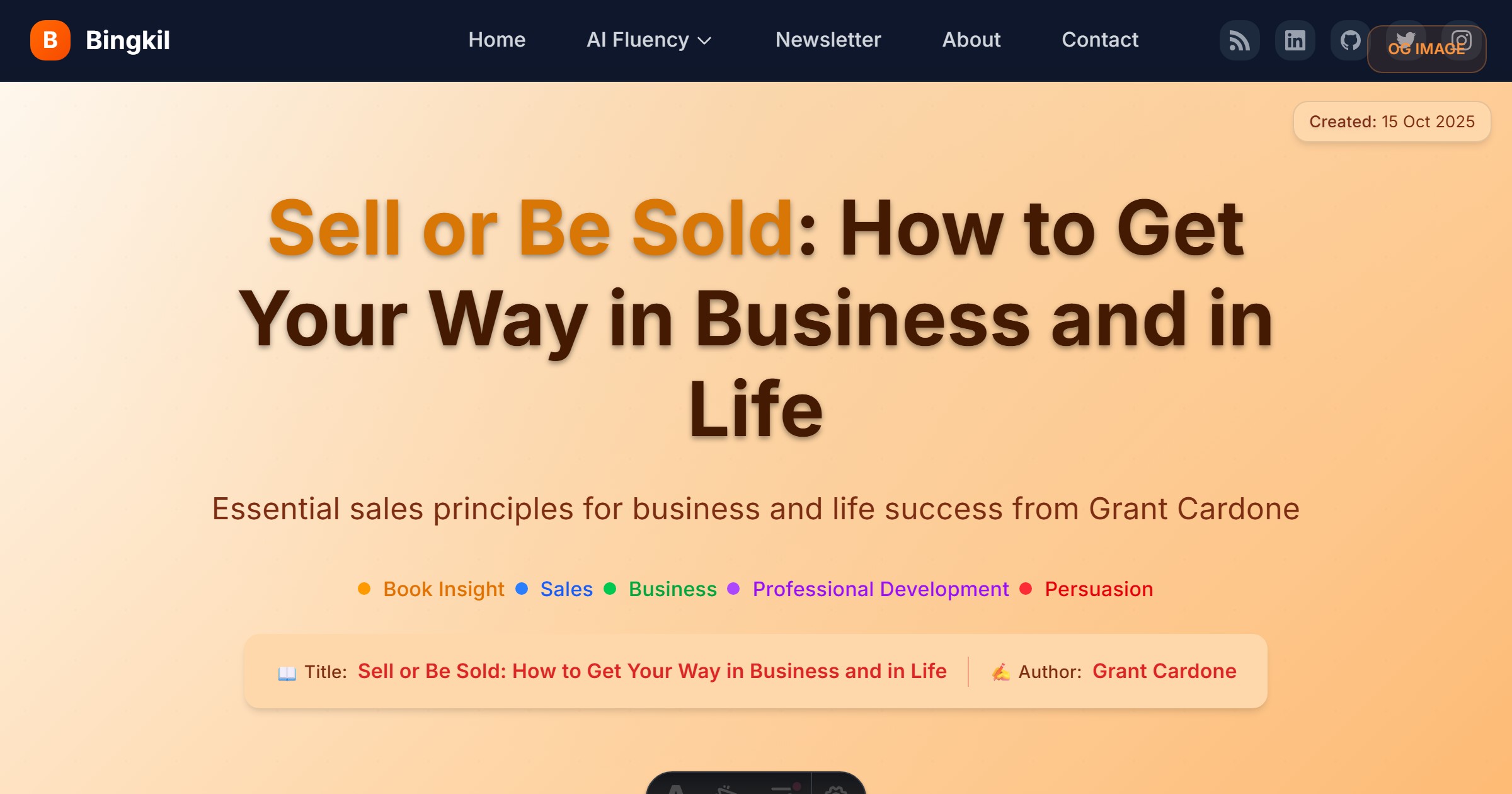 Preview of Sell or Be Sold: How to Get Your Way in Business and in Life