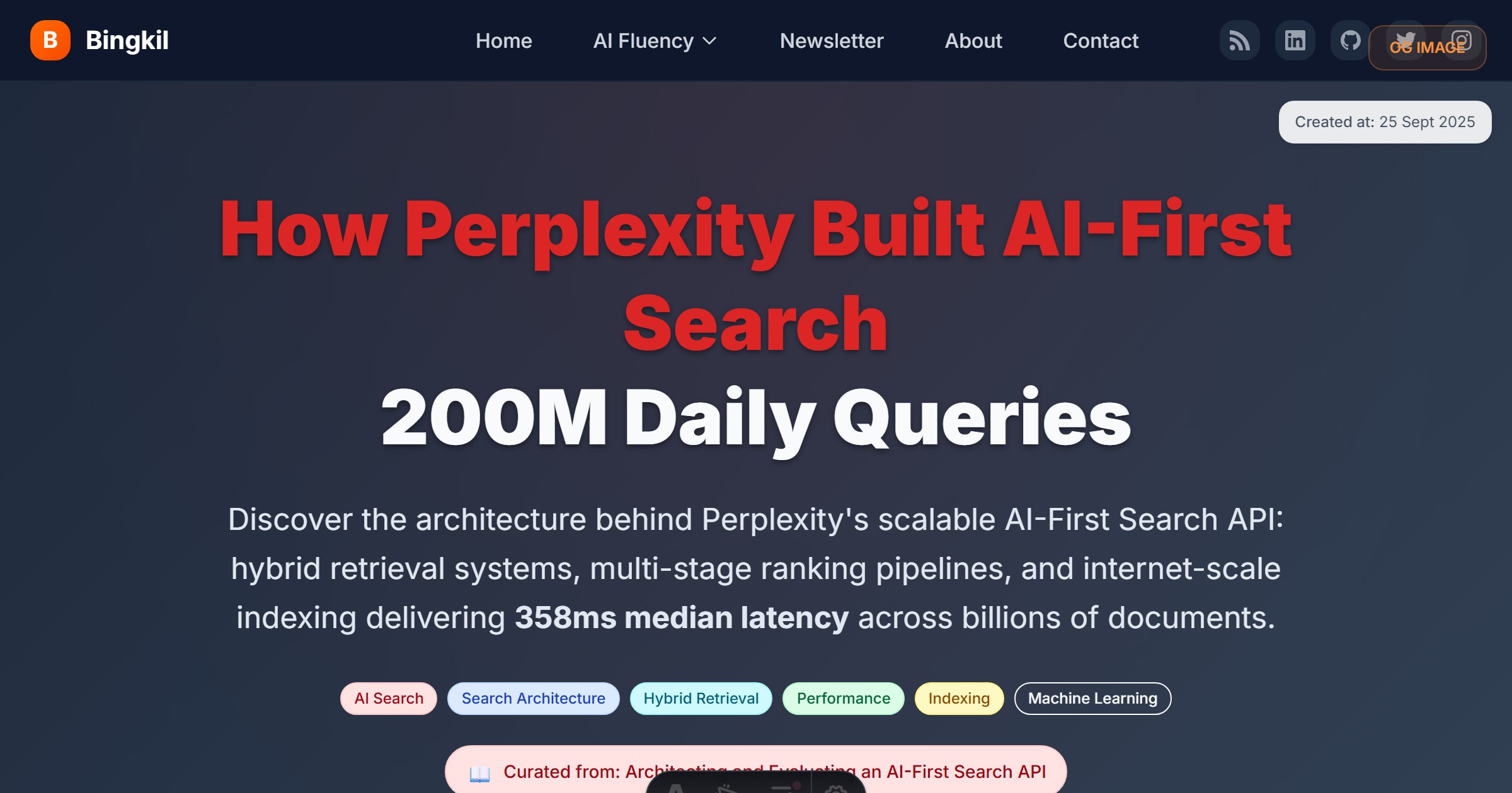 Preview of How Perplexity Built AI-First Search — 200M Daily Queries at 358ms